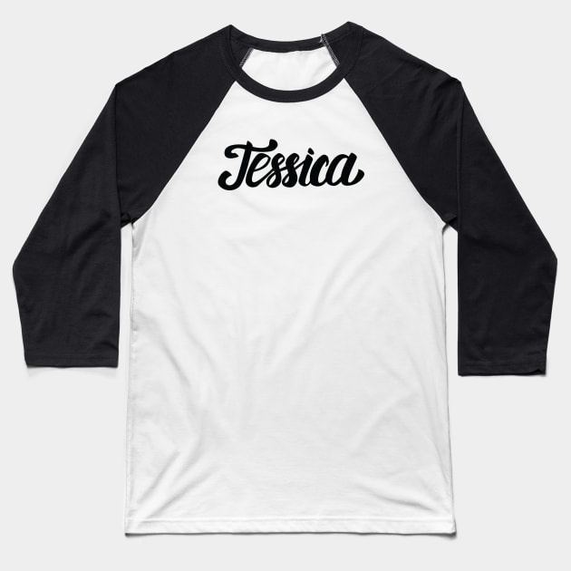 Jessica My Name Is Jessica Baseball T-Shirt by ProjectX23Red